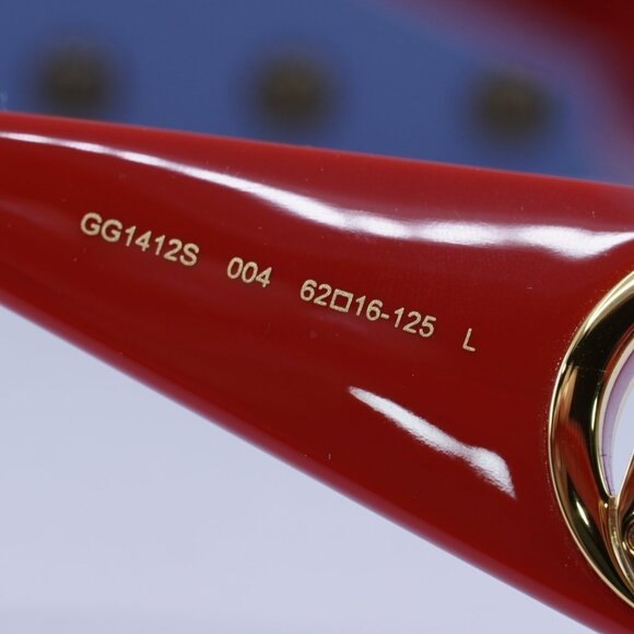 Final Price! Gucci GG1412S 004 Red Sunglasses main image 11
